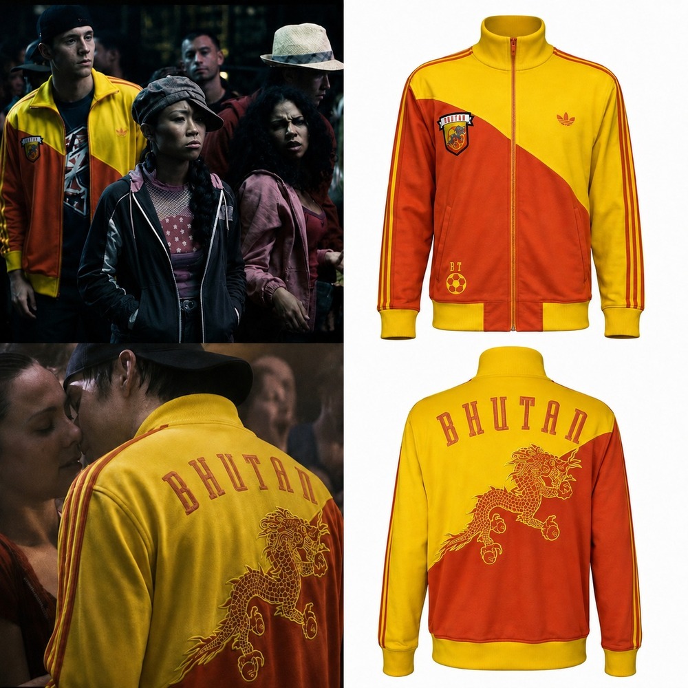 Rare 2007 Adidas BHUTAN Track Jacket ASO Step Up 2 Dragon Football Zip Men's 3XL - Picture 1 of 16